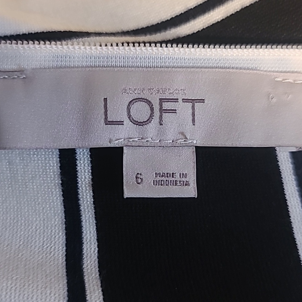 Loft thick stretch stripped dress - Picture 7 of 8